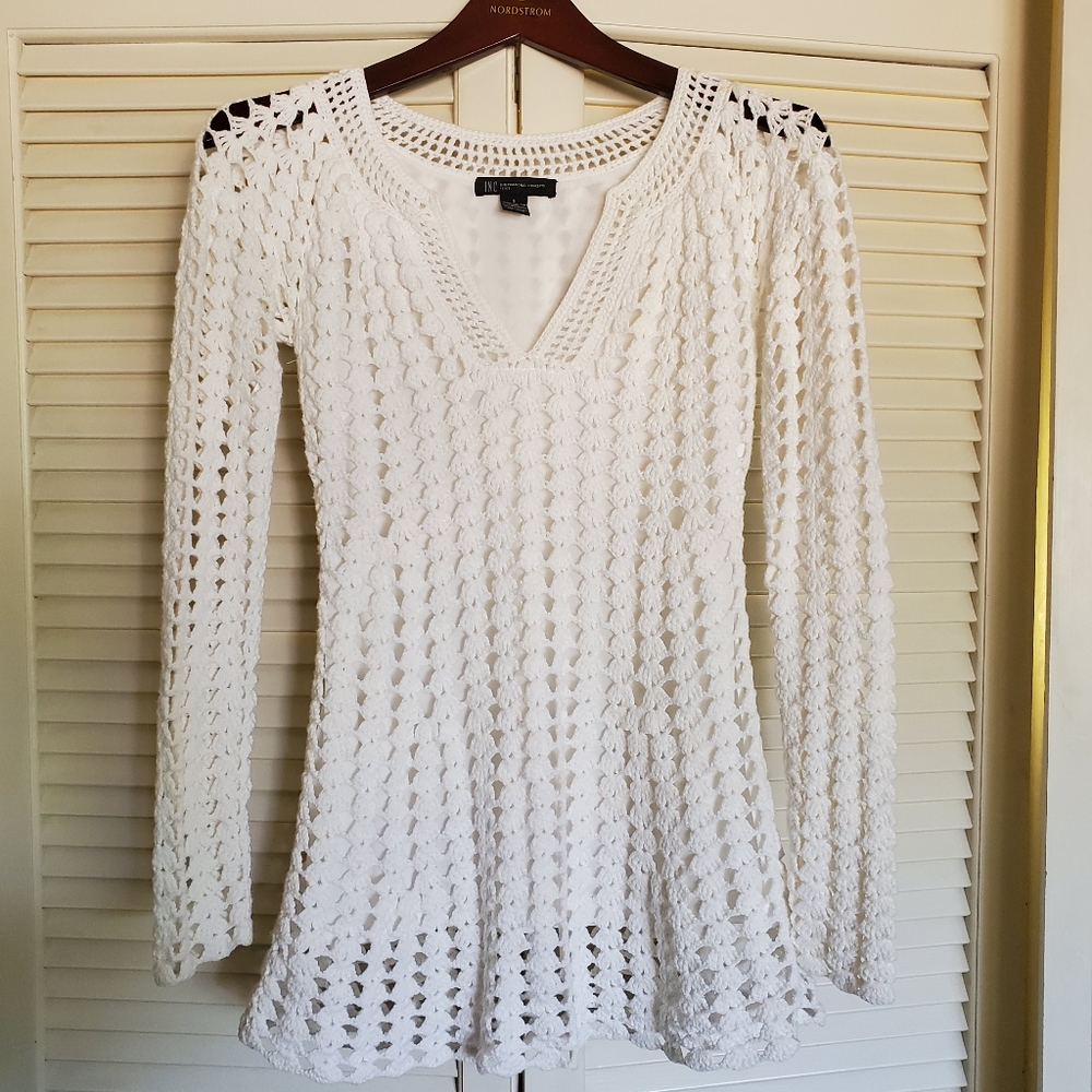 Boho Chrochet Top or Mini Dress